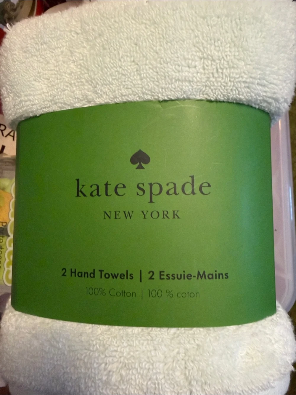 kate spade Light Blue Cotton Hand Towels - Set of 2